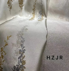 High Precision Lavender Jacquard Beige Curtains for Living Room Bedroom Villa and Home Decoration Customized Products